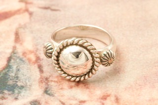 Artie Yellowhorse Sterling Silver Dome Ring